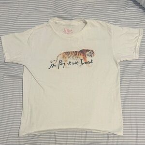 in Prints we trust baby tee